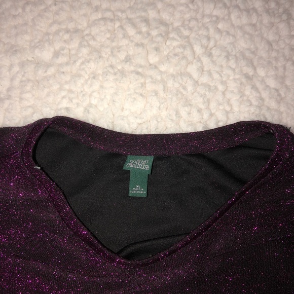 Glitter/sheer crop top - Picture 2 of 2